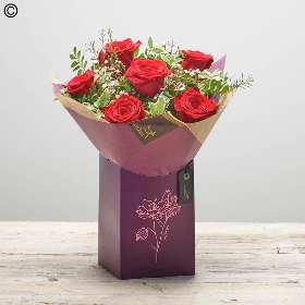Half Dozen Red Rose Gift Box