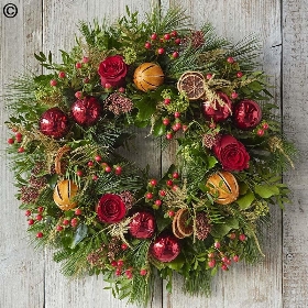 Large Contemporary Christmas Wreath