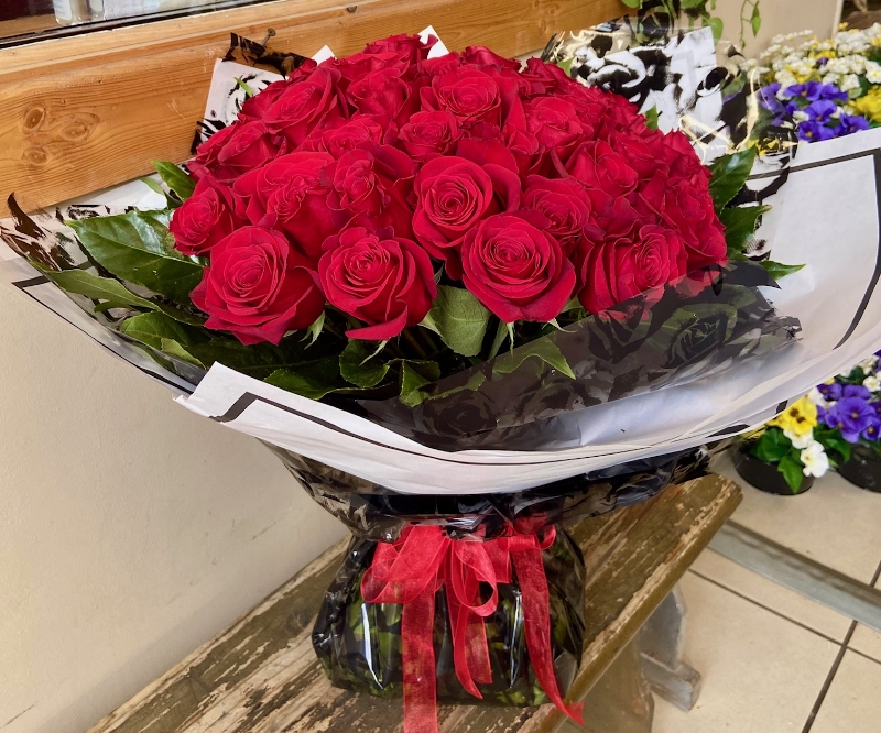 50 Red Rose Bouquet