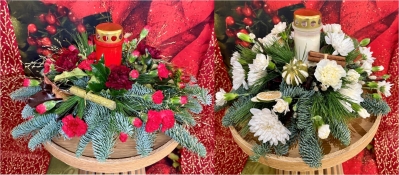 Festive Remembrance Grave Wreath