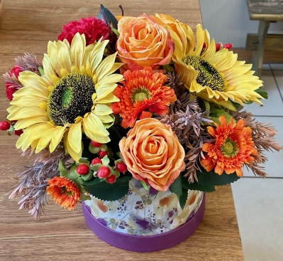 Dried Flower Hatbox