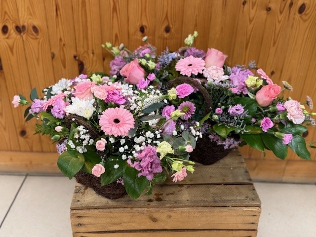 Pastel Basket Arrangement