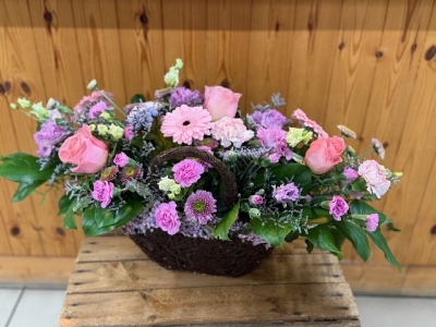 Pastel Basket Arrangement