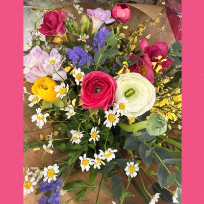 Spring hand tied bouquet