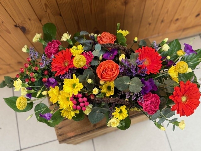 Vibrant Basket Arrangement
