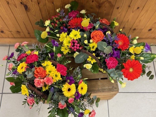 Vibrant Basket Arrangement