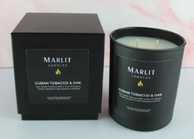 Marlit 8oz Smoky Orchid & Cacao Natural Soy Candle