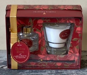 Poinsettia Candle & Diffuser Set – Christmas Berries