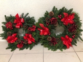 Christmas Grave Wreaths