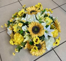 Extra Large Yellow Silk Posie