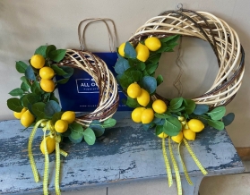 Lemon Door Wreath