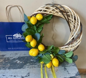 Lemon Door Wreath