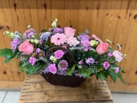 Pastel Basket Arrangement