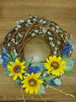 Sunflower Door Wreath