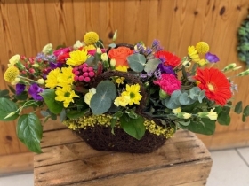 Vibrant Basket Arrangement